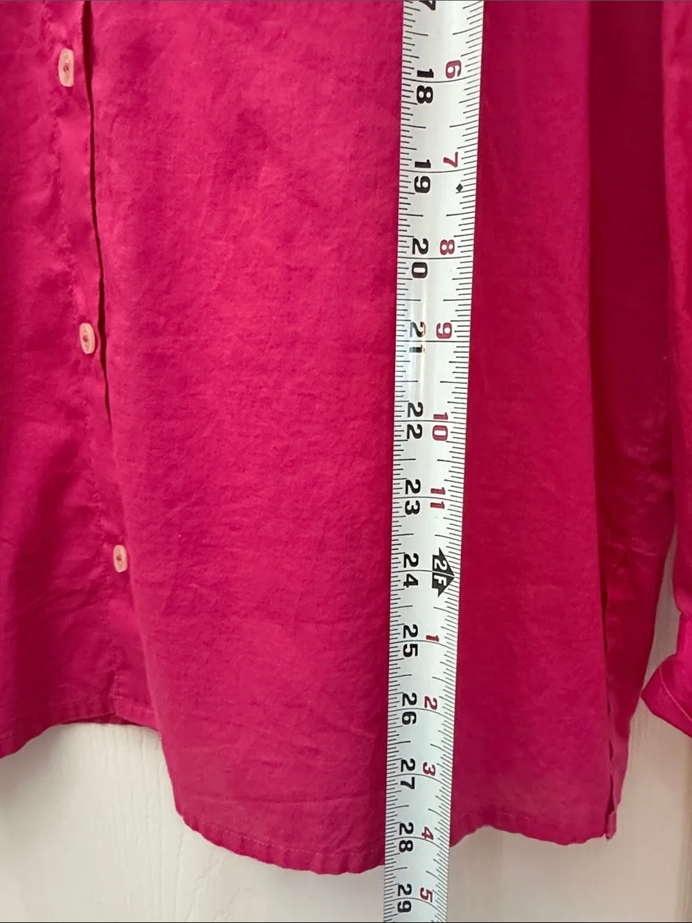 Liz Claiborne Hot Pink Button-Front Shirt
